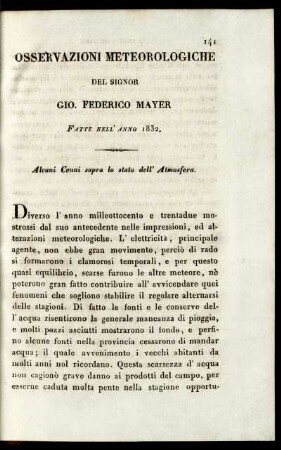 Osservazioni Agrarie del 1832