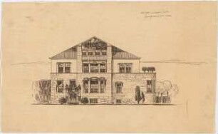 Billing, Hermann; Villa - Vorderfassade (Ansicht)