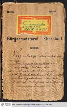 Verzeichnis verkaufter Erbgräber