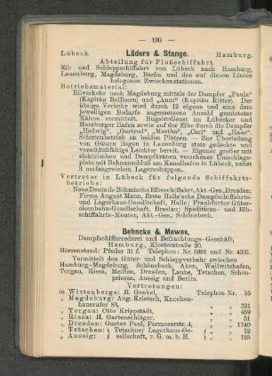 Behncke & Mewes, [...]