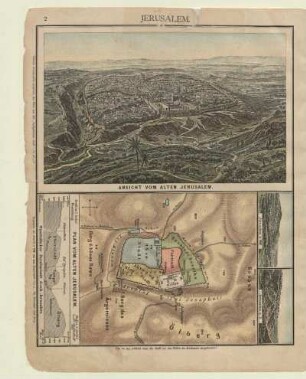 Plan vom alten Jerusalem