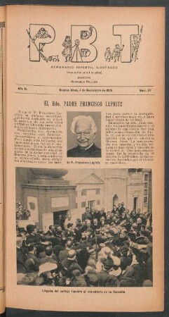 El Rdo. Padre Francisco Laphitz
