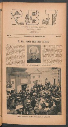El Rdo. Padre Francisco Laphitz