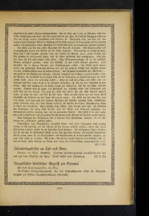Vergeblicher feindlicher Angriff am Kemmel.