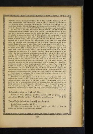Vergeblicher feindlicher Angriff am Kemmel.