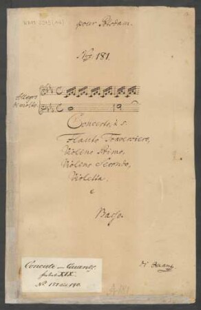 Konzerte; fl, orch; c-Moll; QV 5:28