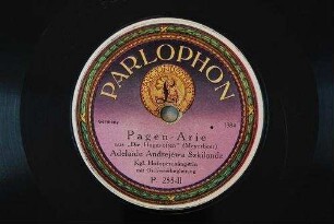 Pagen-Arie : aus "Die Hugenotten" / (Meyerbeer)