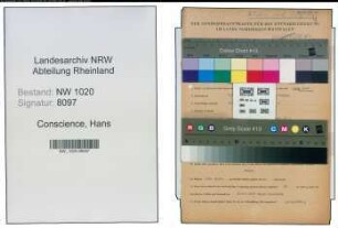 Entnazifizierung Hans Conscience , geb. 03.03.1911 (Mitinhaber)
