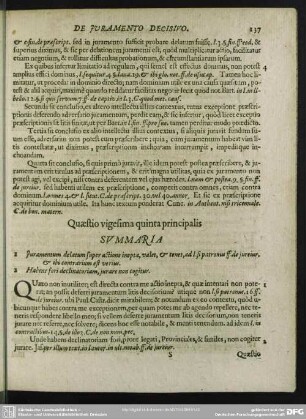Quaestio Vigesima quinta Principalis