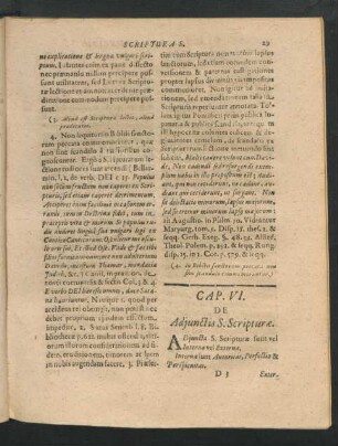Cap. VI. De Adjunctis S. Scripturae.