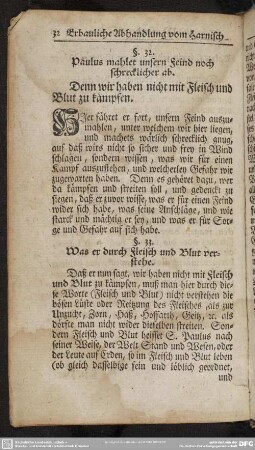 §. 33. Was er durch Fleisch und Blut verstehe