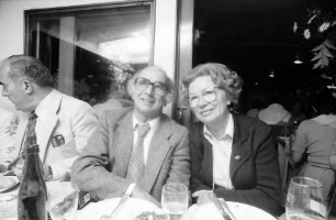 1979 Nobelpreisträgertagung Physik; Abendliche Bodenseefahrt: W. Heyd, Frau Heyd