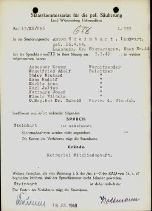 Steinhart, Anton