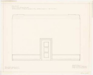 Villa von der Heydt, Berlin-Tiergarten Umbau: Bibliothek: Wandansicht 1:20