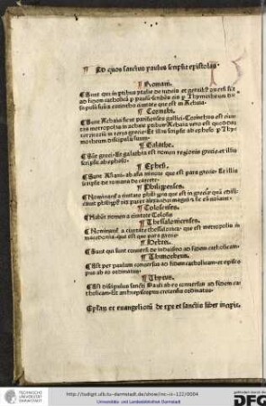 Epistolarum et evangeliorum de tempore et sanctis liber incipit.