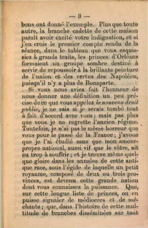 Lettre sur l'histoire de France : Adressée au Prince Napoléon
