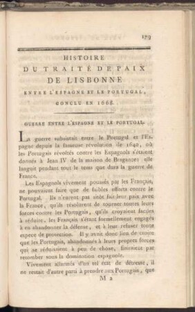 III. Histoire du traité de paix de Lisbonne