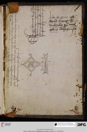 aus einem Notariatsinstrument des 15. Jh.s