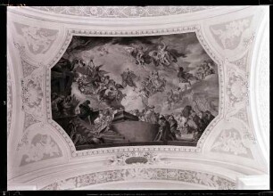 Klosterkirche; Schiff, Deckenbild nach der Restaurierung