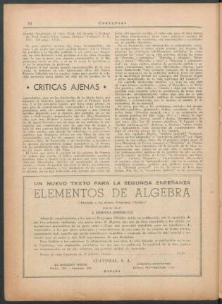 Críticas ajenas