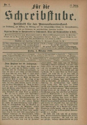 4. Oktober 1899-18. September 1900