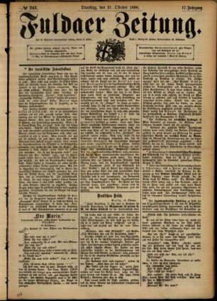 Ausgabe vom Dienstag, den 21. Oktober 1890.