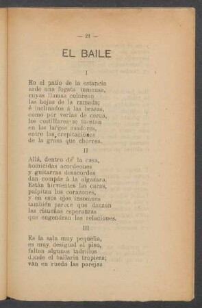 El baile
