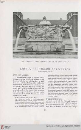 Anselm Feuerbach, der Mensch, [2]