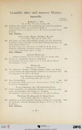 Gemälde alter und neuerer Meister (Nr. 162-185)