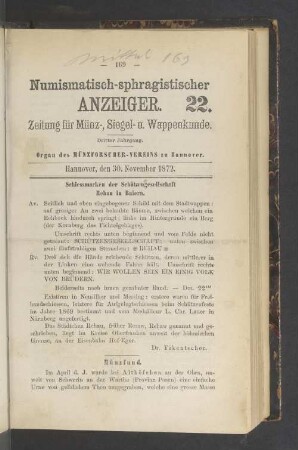 22. 30. November 1872