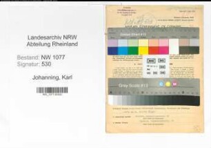 Entnazifizierung Karl Johanning , geb. 29.10.1904 (Polizist)