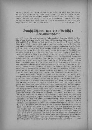 Deutschböhmen und die tschechische Gewaltherrschaft.