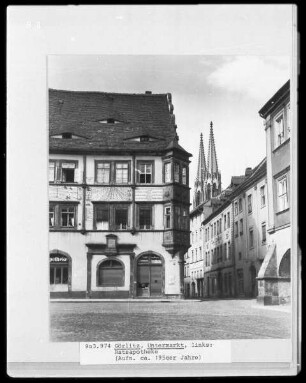 Wohnhaus Kirche Laube Apotheke