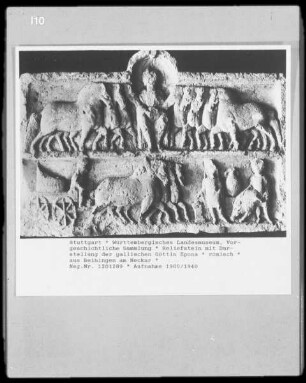 Reliefstein mit Darstellung der gallischen Göttin Epona