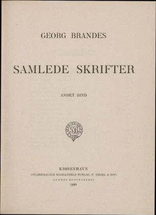 Andet Bind: Samlede skrifter