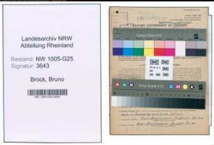 Entnazifizierung Bruno Brock , geb. 09.08.1894 (Schreiner)