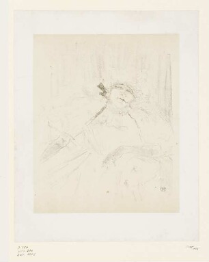 Yvette Guilbert, Alte Weise, Blatt 5 der Folge "Yvette Guilbert"