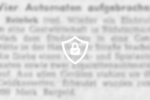 Vier Automaten aufgebrochen