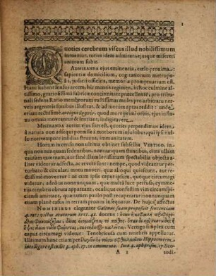 Methodi cognoscendi, & curandi adfectus particulares capitis ... dissertatio sexta de vertigine