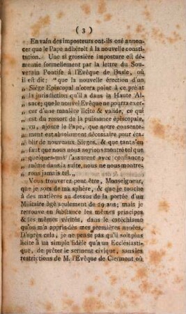 Lettre au Cardinal de Loménie, Archevêque de Sens