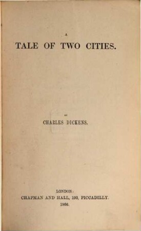 Works of Charles Dickens. 23, A tale of two cities