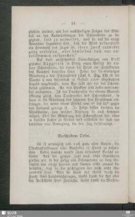 Verschiedene Oefen