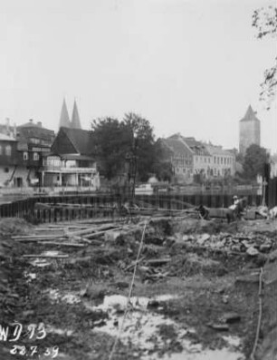 Wehr Calbe/Saale im Bau