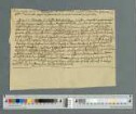Entwurf [für die Erzählung Der Familienschild von Levin Schücking, zweiter Teil, Mai/Juni 1841]