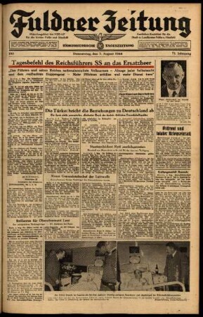 Ausgabe vom Donnerstag, den 03. August 1944.