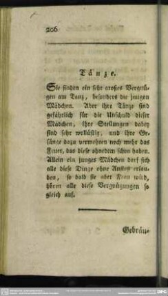 Tänze