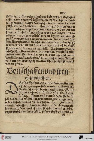 Von Schaffen vnd iren eygenschafften