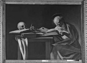 San Gerolamo scrivente / Der heilige Hieronymus schreibend am Tisch