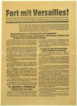 Aufruf der KPD zur Reichstagswahl