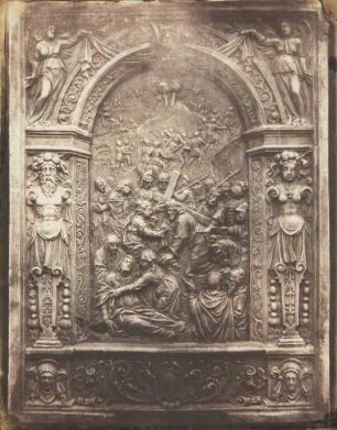 Die Kreuztragung Christi, Nürnberger Ofen-Arbeit, ein Drittel Naturgröße, Ende des 16. Jahrhunderts